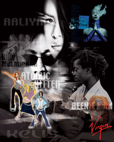 Virgin Music Compilation Artist Poster Virgin Music Compilation Artist Poster